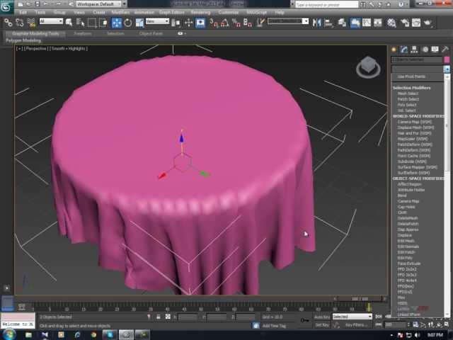 3DS Max - Cloth Simulation basic tutorial