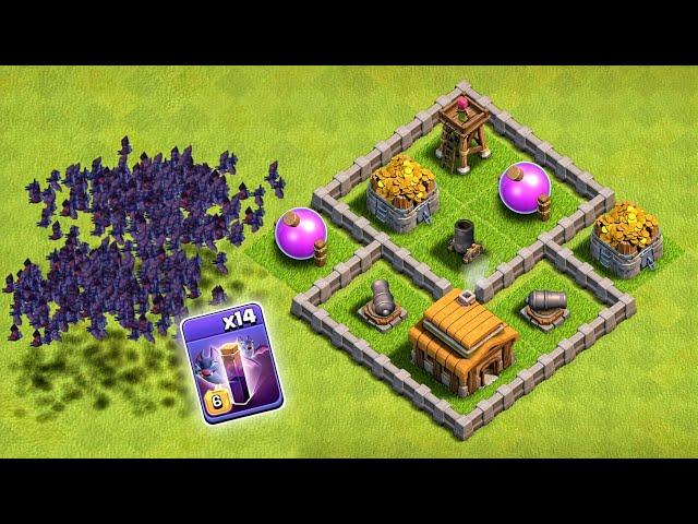 Bat Spell VS Every TownHall! | Clash of Clans