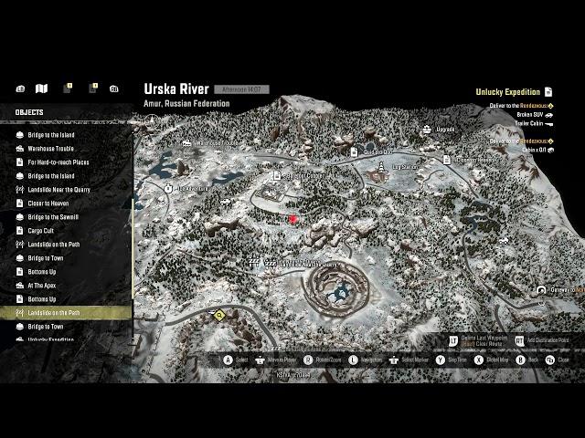  SnowRunner | Amur Russia | Urska River | Full Map w/ Upgrade Location