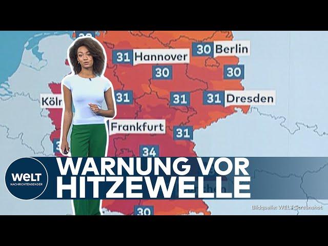 HITZEWELLE: Wetter in Deutschland wird richtig heiß! Temperaturen bis 37 Grad erwartet