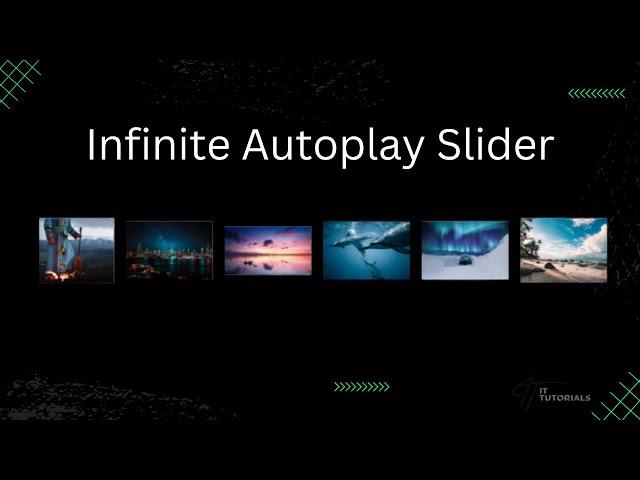 Infinite Autoplay Slider HTML/CSS | Learn coding