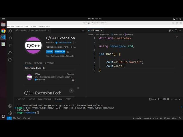 How to Setup Visual Studio Code for C/C++ on Ubuntu 24.04 LTS (Linux) | GCC | G++ | GDB