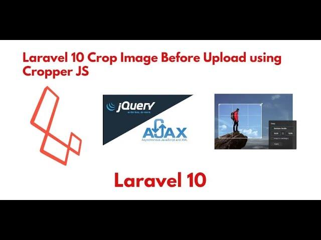 Laravel 10 Preview and Crop Image Before Upload