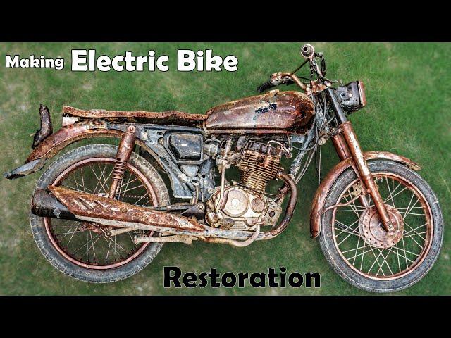 Restoration Honda 125cc Motorcycle to Electric Bike Conversion | Part 1