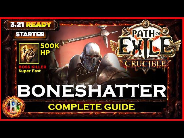 [PoE 3.21] BONESHATTER JUGGERNAUT - COMPLETE GUIDE - PATH OF EXILE CRUCIBLE - POE BUILDS