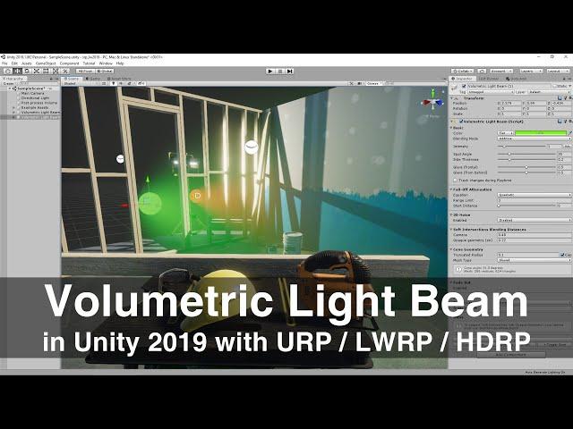 How to use the Volumetric Light Beam Unity plugin with URP / LWRP / HDRP in less than 3 minutes