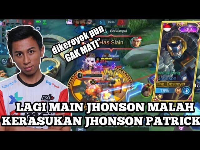 PAKE JHONSON TIBA" KERASUKAN JHONSONNYA PETRIK || MOBILE LEGENDS