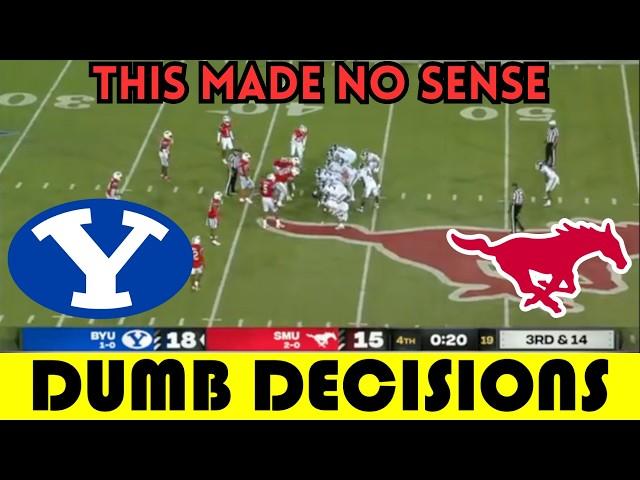 Dumb Decisions: The DUMBEST Ending of Week 2 | BYU vs. SMU (2024)