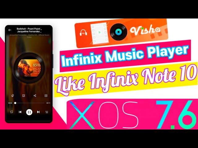 Infinix Mobiles Xos 7.6 Android 11 Music Player | Infinix First Music Player