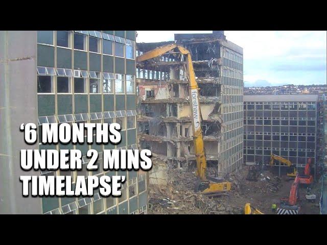 DEMOLITION Time lapse of Bradford College Westbrook building