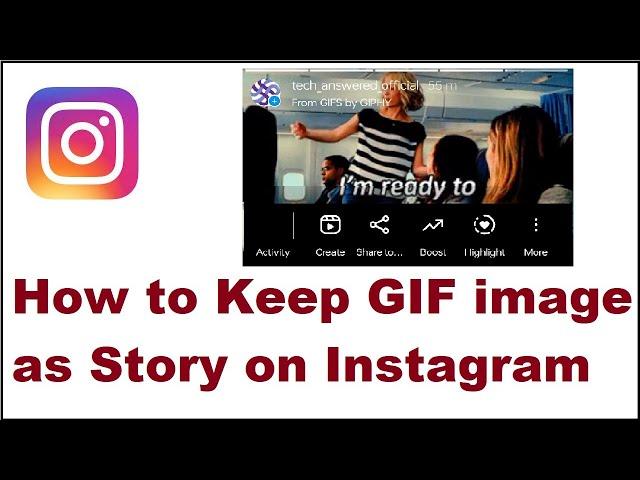 How to Put GIF on Instagram Story