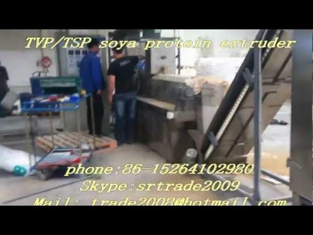 500kg/h soyabean protein making extruder/ textured soybean making machine(skype: srtrade2009)