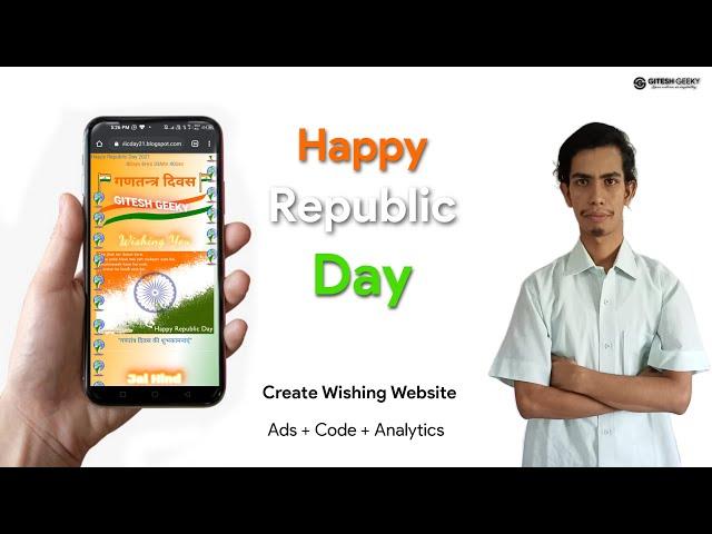 Republic Day Wishing Viral Script - Code | 26 January Viral Script 2021 - Earn Money | Gitesh Geeky