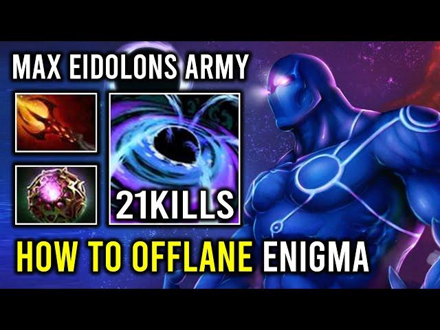 How to Offlane Enigma Like a Pro with Unlimited Spam Skill Eidolon Army + Dagon Burst Dota 2