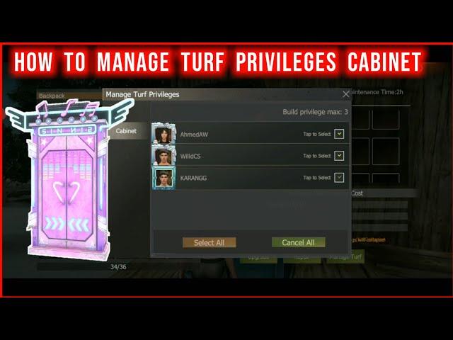 How To Manage Turf Privileges Cabinet | Squad Add One Cabinet | Last Island Of Survival 15 Days LSOR