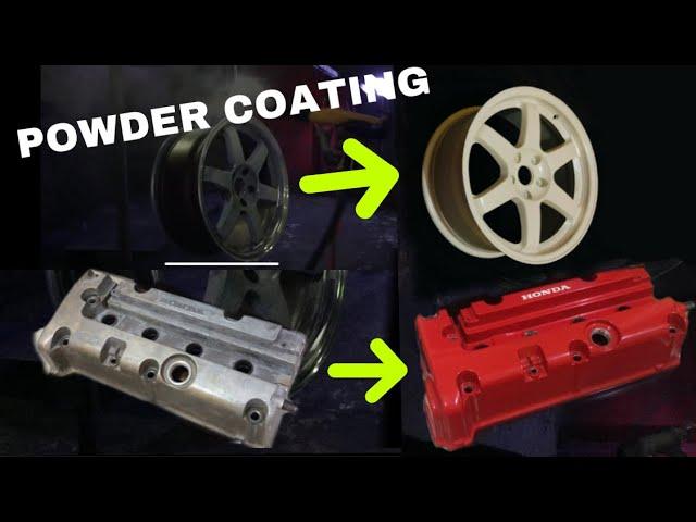 Cara mudah dan sederhana Repaint atau cat ulang velg TE37 powder coating murah