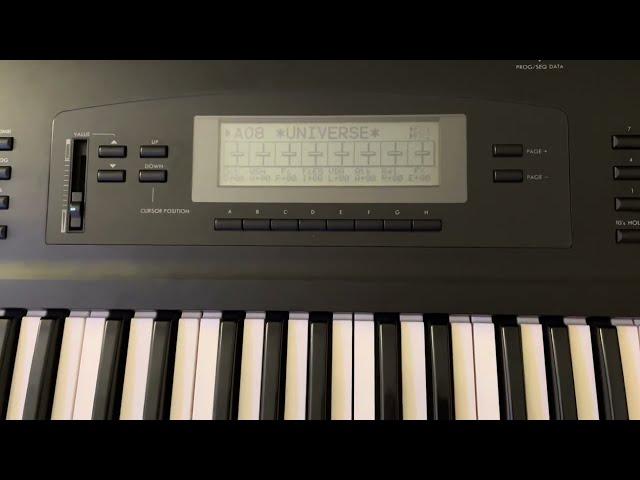 Korg M1 Universe - Re-creation on the Korg 01W