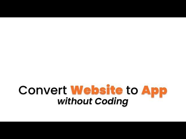 Convert website to app for Android & iOS with AI for FREE