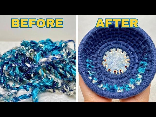 How to make a Coiled Basket with a Ceramic Base for Beginners