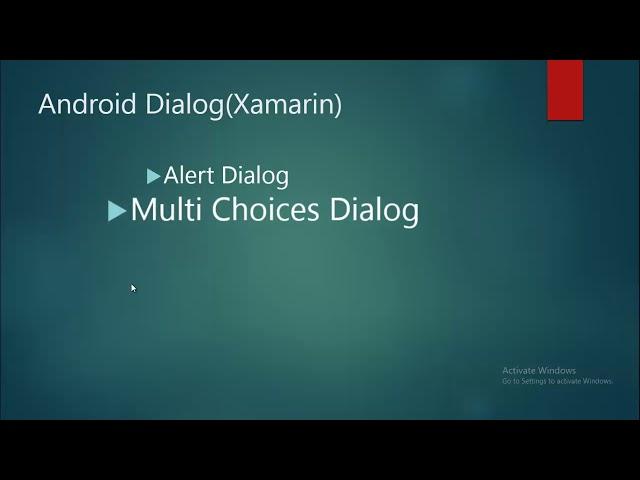 Android Dialog(Xamarin)
