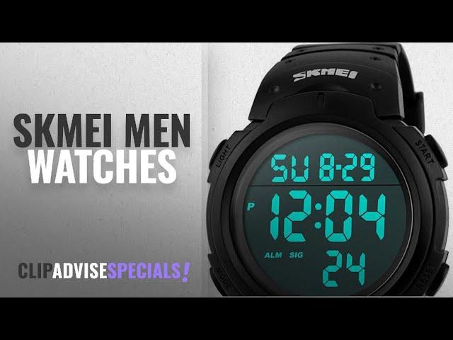 10 Best Selling SKMEI Men Watches [2018 ]: Men's Digital Sports Watch LED Screen Large Face Military