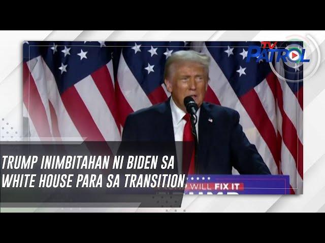 Trump inimbitahan ni Biden sa White House para sa transition | TV Patrol