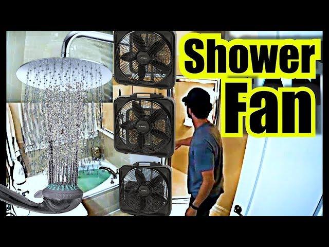 SHOWER FAN 10 Hours Shower Sounds + Box Fan Noise = Shower Noise