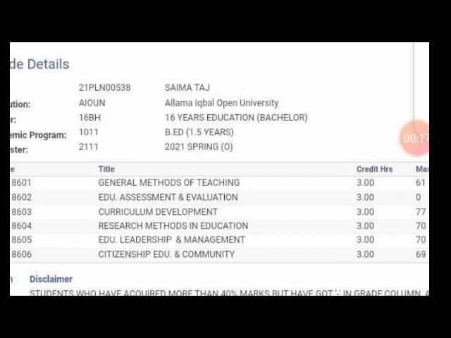 Aiou Result Announce spring 2021 BA BCOM BED #Aiouresult #Aiou #BARESULT #BEDRESULT #SPRING2021