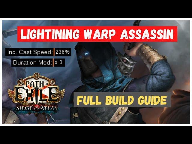 Lightning Warp Assassin - My FAVOURITE Build in 3.17, FULL Build Guide (Archnemesis, Path of Exile)