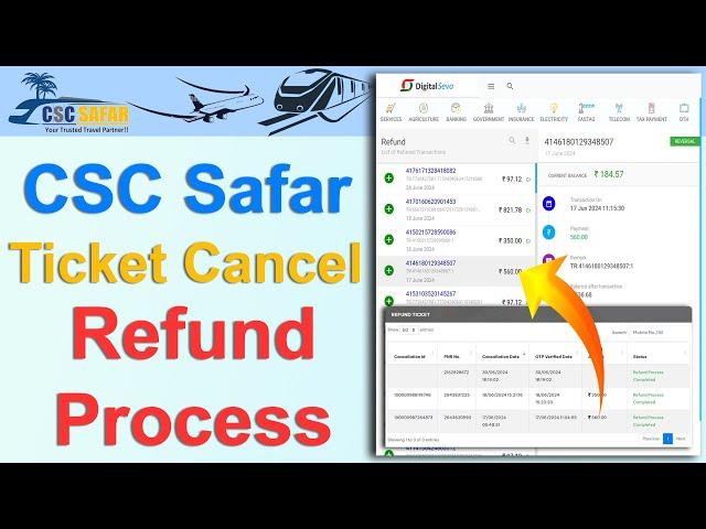 CSC Safar Ticket Cancel Refund kaise milega || CSC Safar Waiting ticket cancel Refund kaise milega