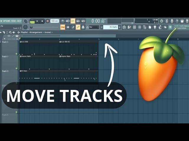 How to Move Tracks in the playlist (FL Studio 24)