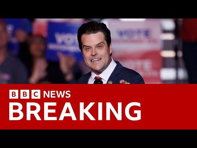 Matt Gaetz withdraws as Donald Trump's nominee for US attorney general | BBC News