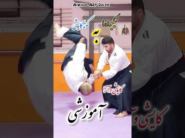 اجرای تکنیک بدل روی تکنیک حریف ، آیکیدو دفاع شخصی پیشرفته ژاپنی ، #aikido #دفاع_شخصی #martialarts