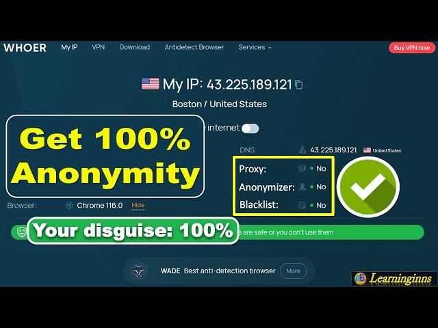 Your Guide to Complete Anonymity: Unveiling Whoer.net's Power || Learninginns