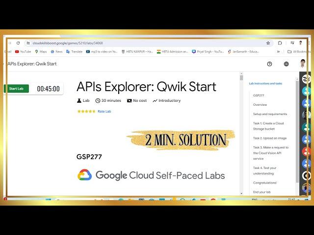 APIs Explorer : Qwik Start | The Arcade June Speedrun | #GSP277 #qwiklabs #shorttrick
