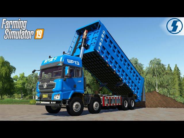 Farming Simulator 19 - MINGFENG X3000 Dump Truck Unloading Dirt