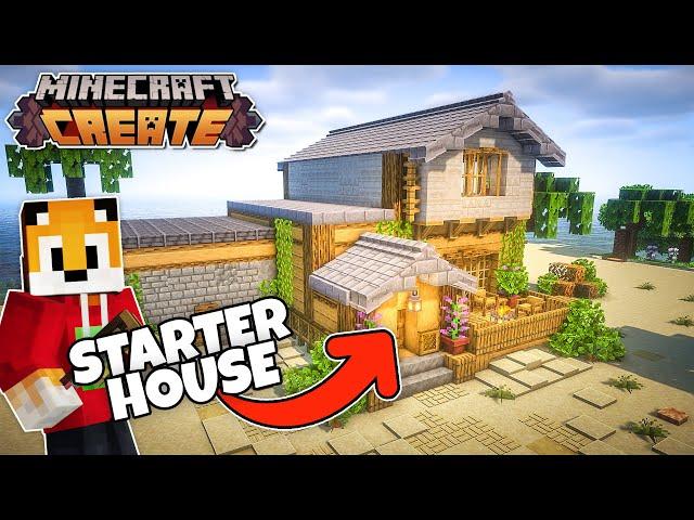 Episode 1: I had an EPIC start to this NEW Minecraft Create Mod world!