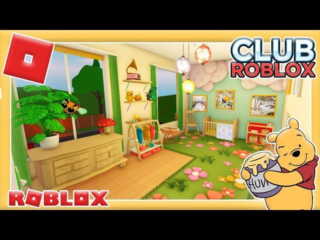 WINNIE THE POOH INSPIRED NURSERY | Club Roblox Building! | Roblox Series BEHIND THE SCENES