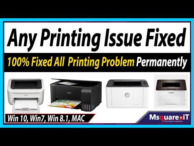 Printer not accepting print command  My Printer not printing 