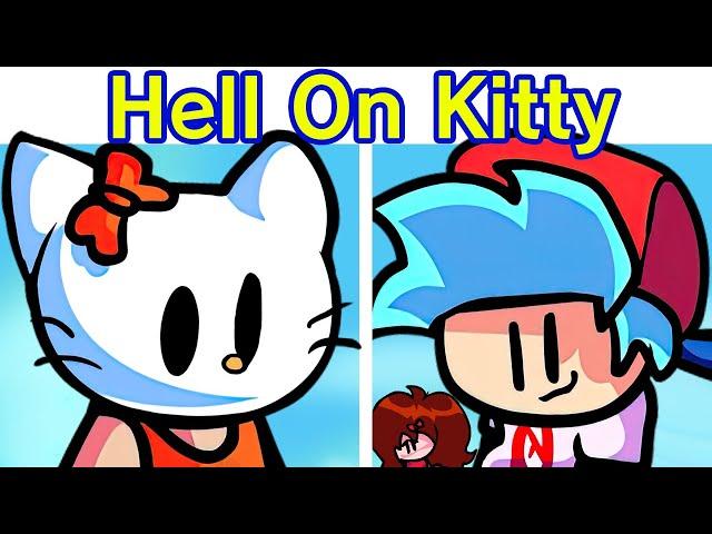 Friday Night Funkin' VS Hell On Kitty FULL WEEK + Cutscenes (FNF Mod) (Hello Kitty/Horror)