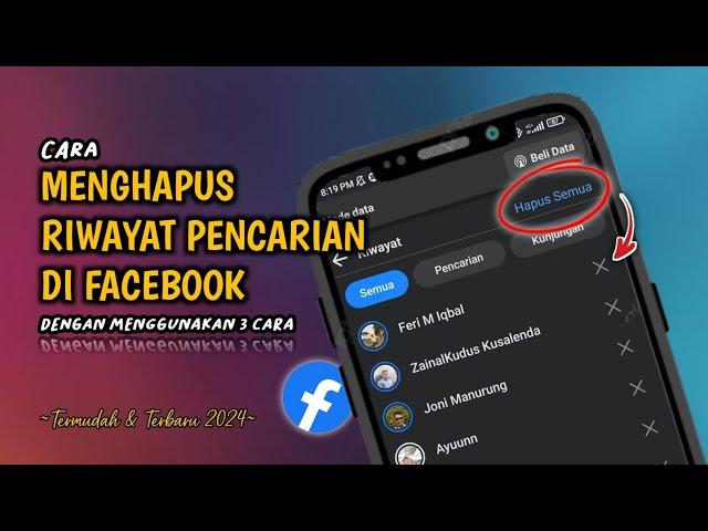 Gampang Banget3 Cara Menghapus Riwayat Pencarian Di Facebook