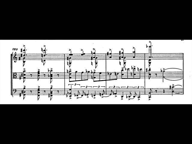 Alfred Schnittke - String Trio (w/ score) (1985)