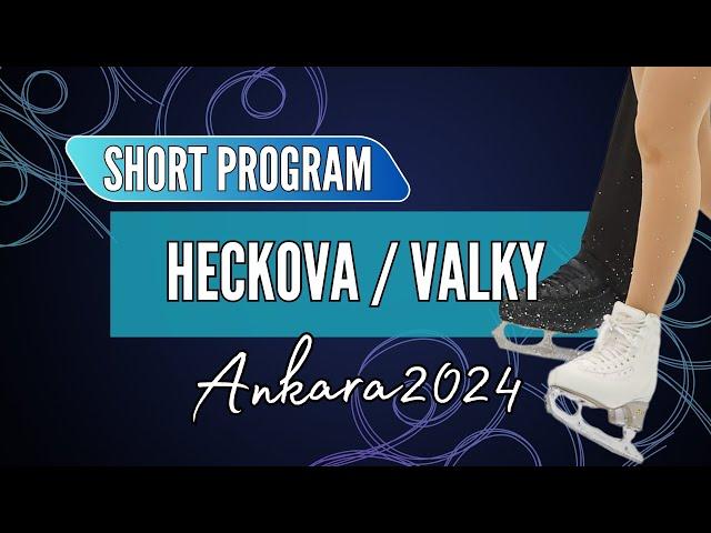 Laura HECKOVA / Alex VALKY (SVK) | Junior Pairs Short Program | Ankara 2024