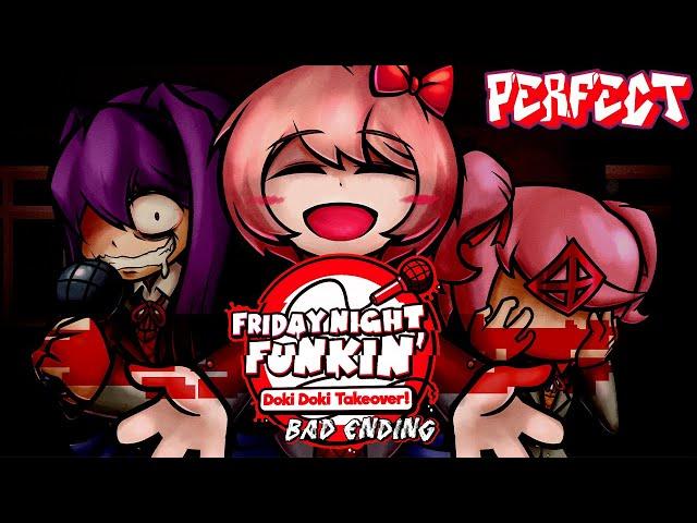 Friday Night Funkin' - Perfect Combo - Doki Doki Takeover! | BAD ENDING Mod + Cutscenes [HARD]