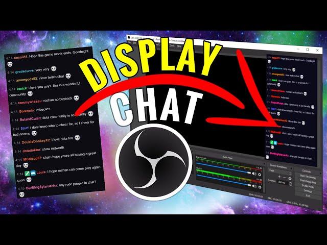 How to DISPLAY CHAT on OBS STUDIO 2022 (quick and easy) *works with every streaming platform*