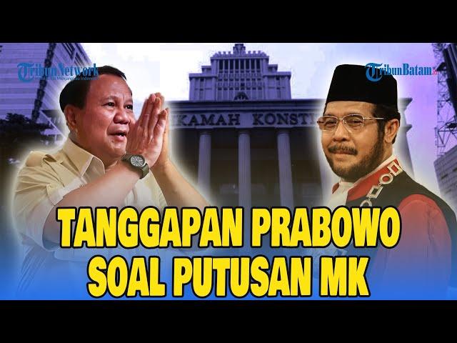 Respons Prabowo Subianto Soal Gugatan Batas Maksimal Usia Capres Oleh Mahkamah Konstitusi RI