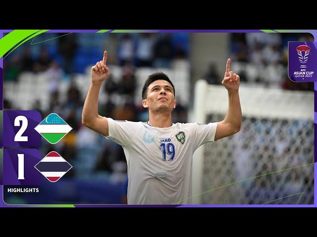 #AsianCup2023 | Round of 16 : Uzbekistan 2 - 1 Thailand