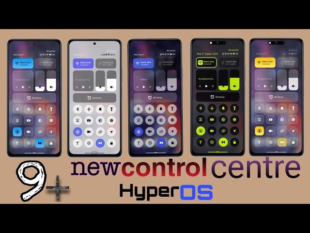 Top 10 Different Xiaomi HyperOS Control Center Theme | Apply XiaomiHyperOS Control Center Theme