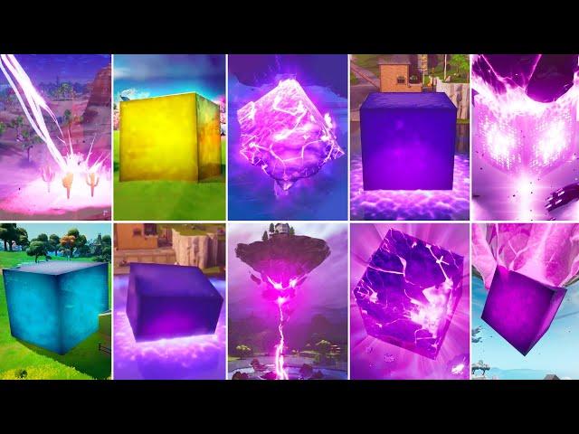 Evolution of Kevin the Cube - Fortnite Chapter 1 (Season 1) to Chapter 2 (Season 8)