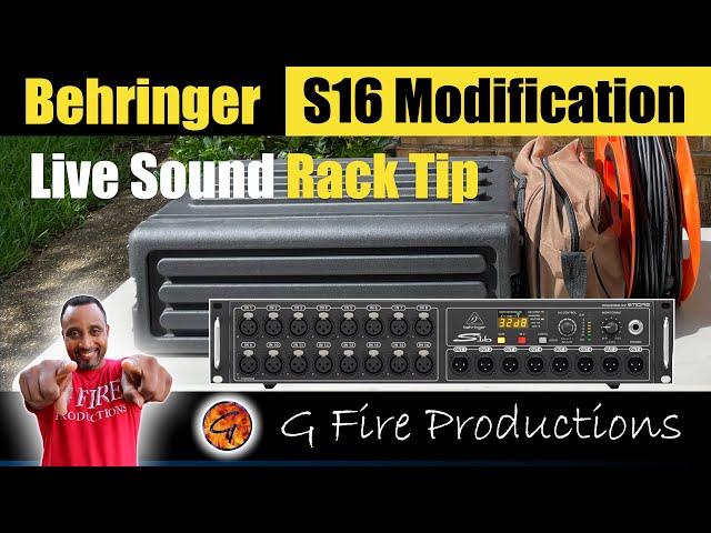 Live Sound Rack MOD | Behringer S16 | Furman PL-PLUS DMC